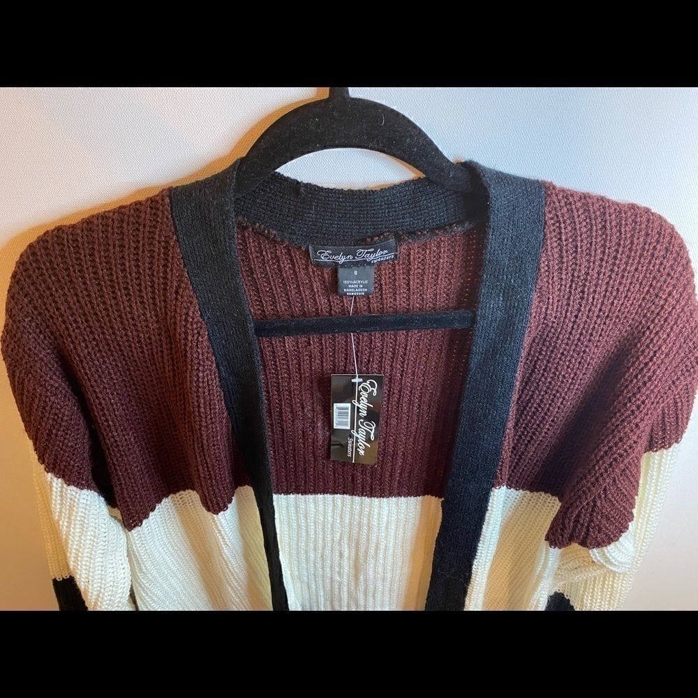 💥Evelyn Taylor knit Open Cardigan Size: Small - Picture 10 of 11